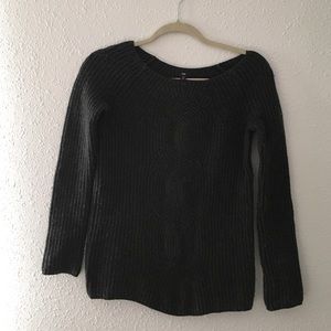XS gap knit sweater - dark gray