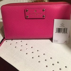 Kate spade hot pink wallet