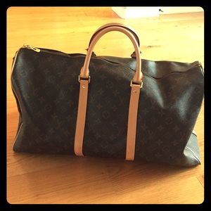 Louis Vuitton Monogrammed Keepall 45 Travel Bag