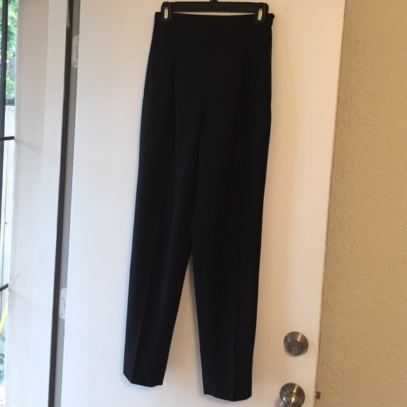 Wool high waisted trousers