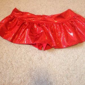 Rave red skirt for festivals sz M