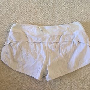 Like new/ all white 2 way stretch Lululemon
