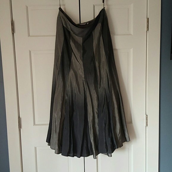 Floor length two tone skirt