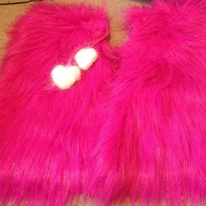 Rave sparkle hot pink fluffies