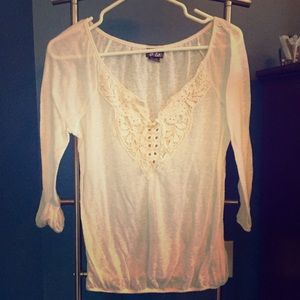Dots sheer shirt