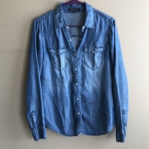 Slimming denim long sleeve