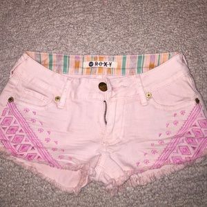 Roxy pink shorts