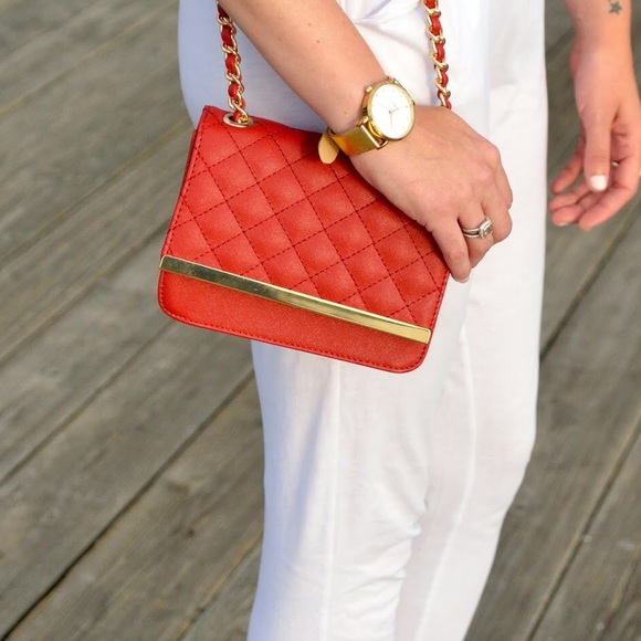 forever 21 quilted faux leather crossbody bag