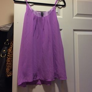New purple sleeveless top
