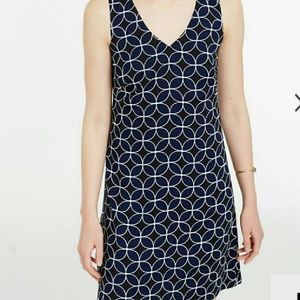 GEO print petal shift dress