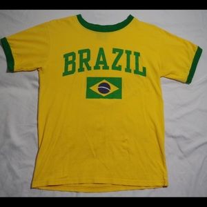 BRAZIL RINGER RETRO FUNNY TSHIRT