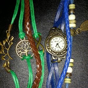A set of a bracelet and watch NWOT