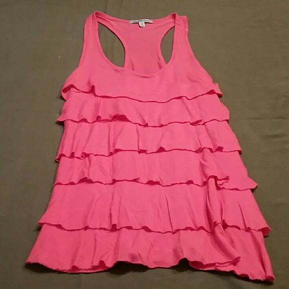 Charlotte Russe Tops - Charlotte Russe coral ruffle tank
