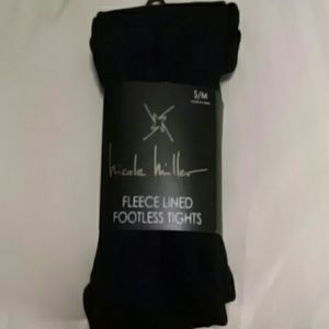 Nicole Miller black fleece lined leggings