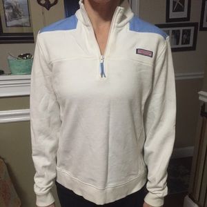 White and blue VV shep shirt