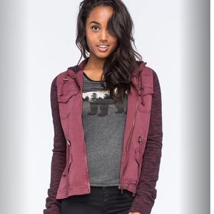 Knit Sleeve Utility Jacket