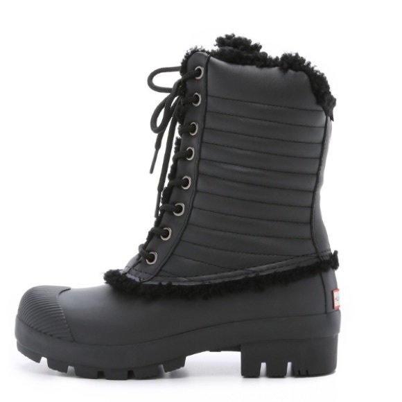 HUNTER BOOTS LACE UP SHEARLING - Picture 2 of 4