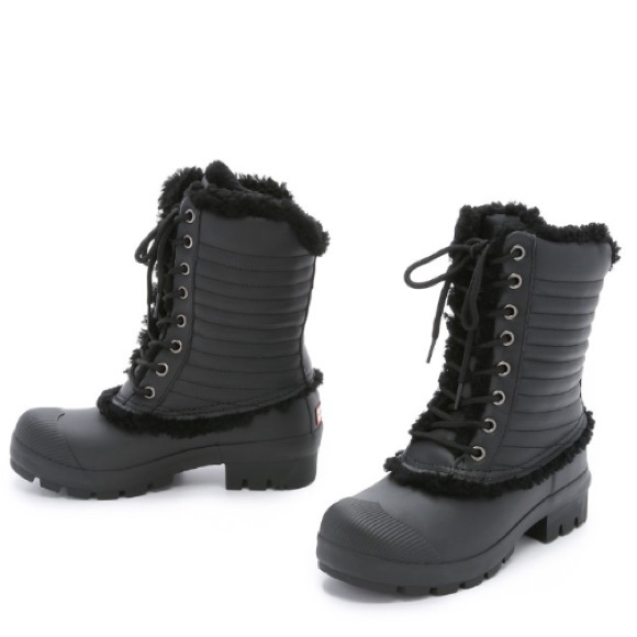 HUNTER BOOTS LACE UP SHEARLING - Picture 3 of 4