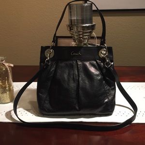 Leather coach crossbody/shoulder bag