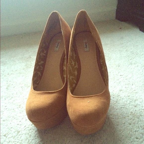 Wedge heels Cognac (color)