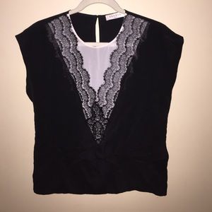 Lace detail blouse