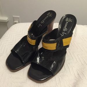 Nanette Lepore patent leather mules