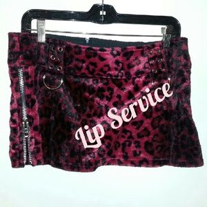 Lip sevice mini skirt.