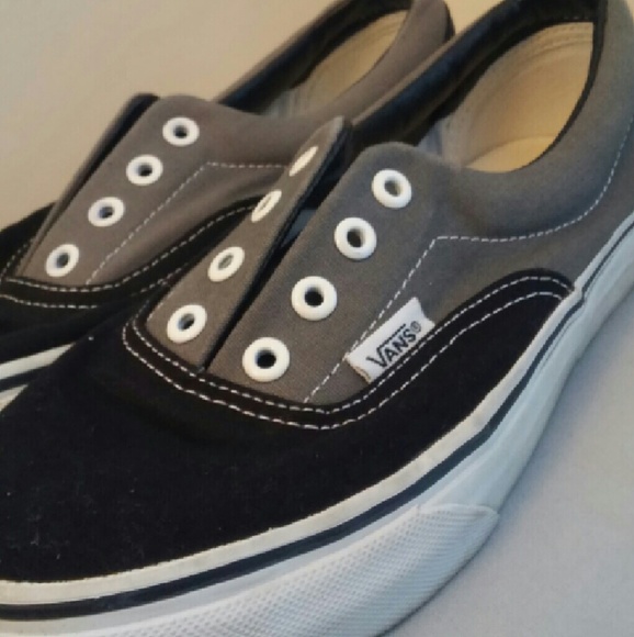 Gray & Black Vans Shoe