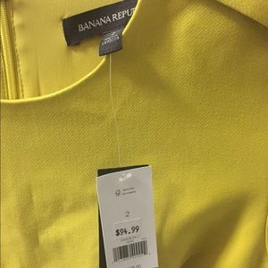 Banana Republic Bright Celery dress NEW!
