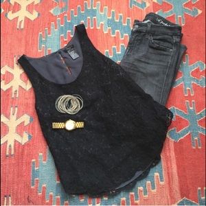 Zara TALULA Black Lace Sleeveless Top