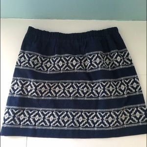 Madewell embroidered skirt