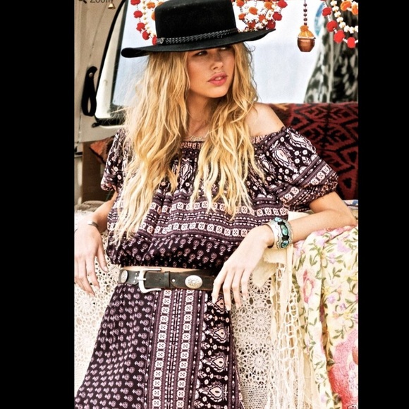 Spell & The Gypsy Gypsiana Off The Shoulder Top S - Picture 2 of 3