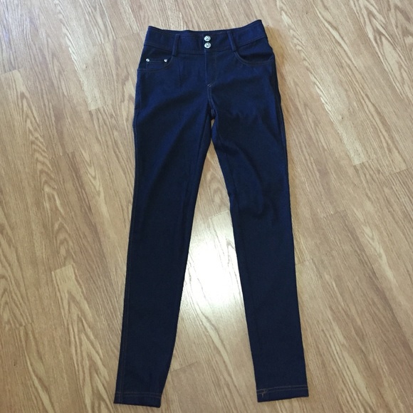 Denim leggings