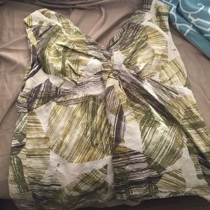 Dark and light green New York @ Company tank top