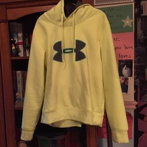 Bright green Under Armor sweatshirt