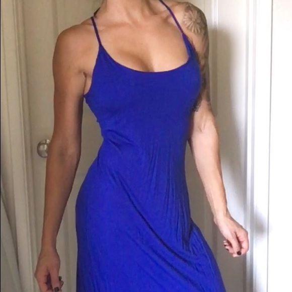 Royal blue maxi