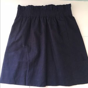 Linen mini skirt