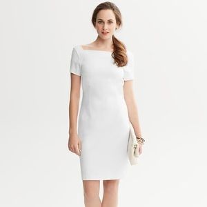 White Short Sleeved Dress