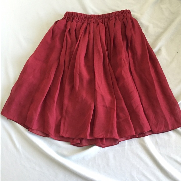 Handmade pleated circle skirt