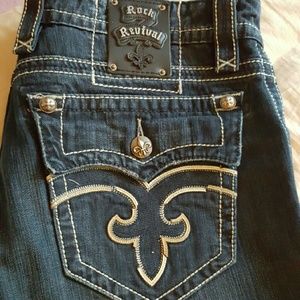 Mens Rock Revival  blue jeans size 36