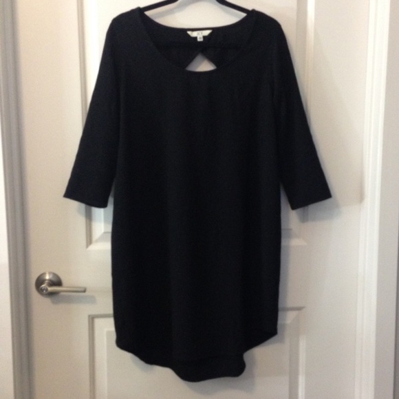 Black Cut-out Shift Dress