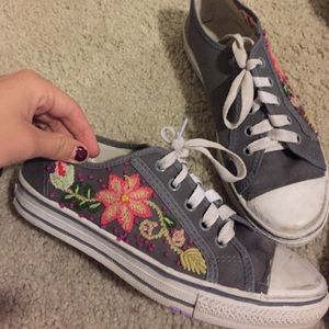 embroidered shoe