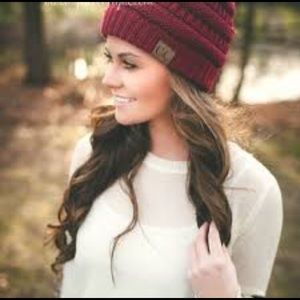C.C Beanie in Maroon One Size
