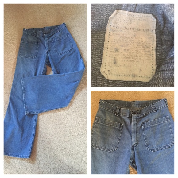 Vintage 70s high waisted dungarees