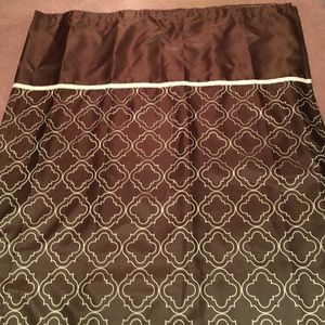 Shower curtain with hooks