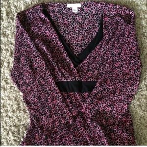 Pink dot Dress Barn shirt
