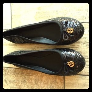 Tory burch chelsea glitter flats