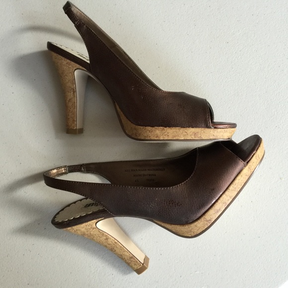 Unlisted Brand Peep Toe Sling Backs - Picture 2 of 3