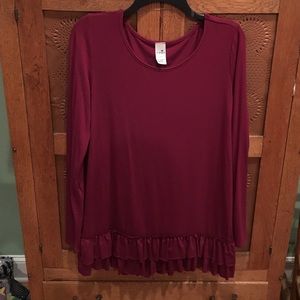 Burgundy tunic