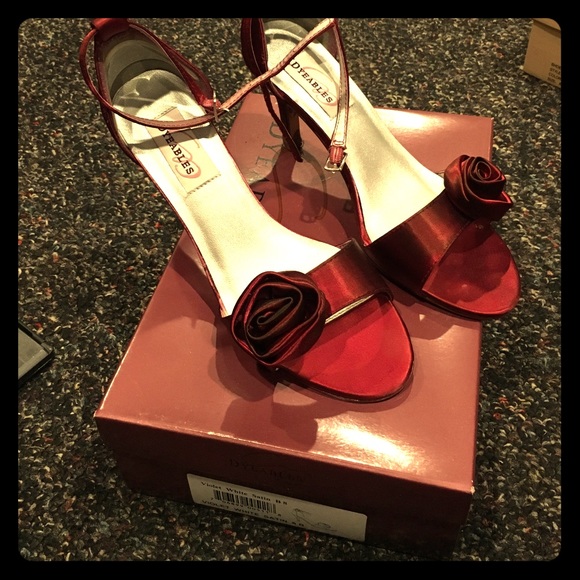 Red Dyeables heels